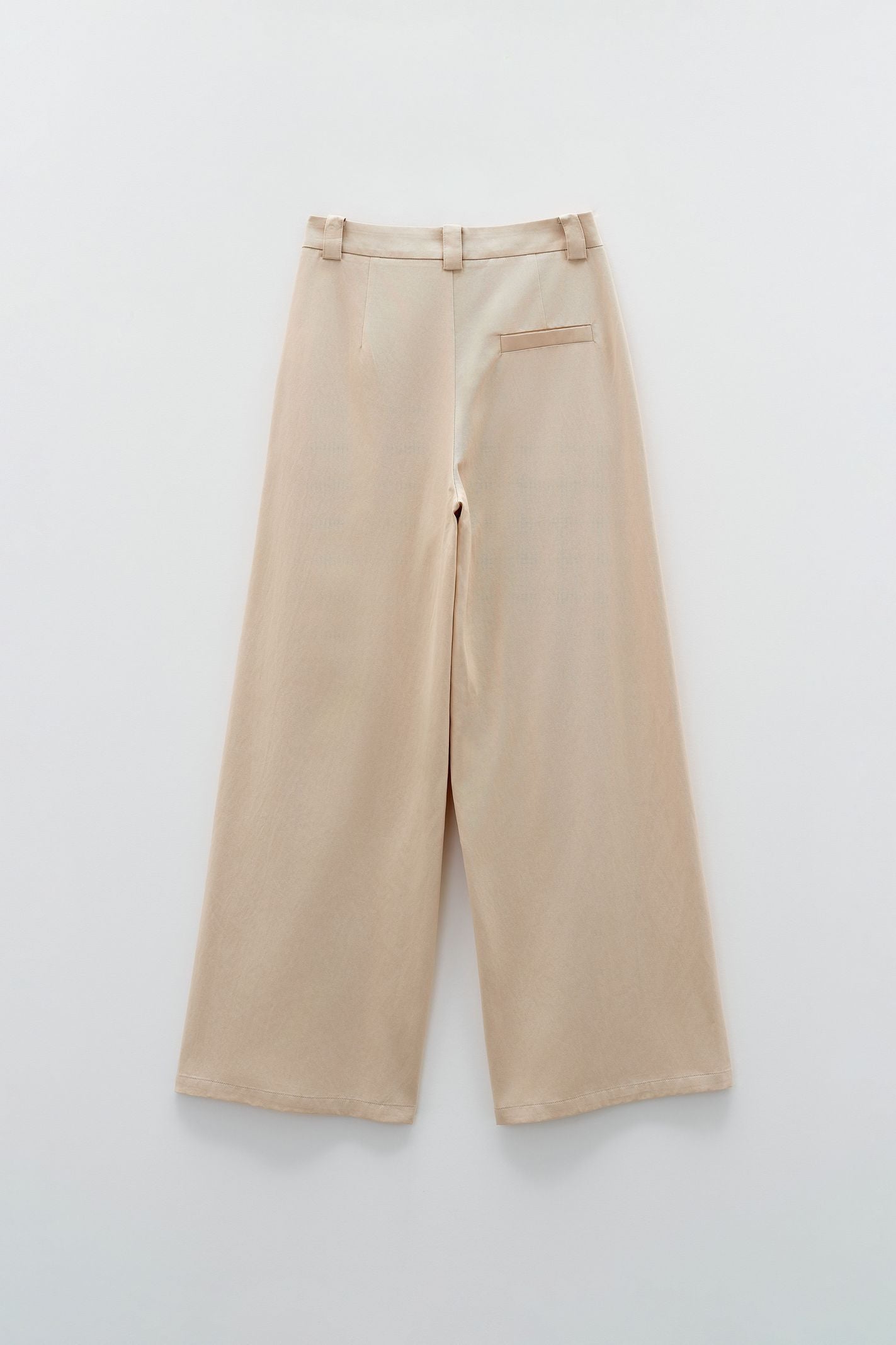 Pantalone palazzo con le pence ESS250063 BEIGE ELEH 