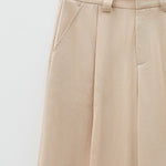 Pantalone palazzo con le pence ESS250063 BEIGE ELEH 