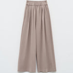 Pantalone palazzo con pieghe ESS250148 MARRONE ELEH 