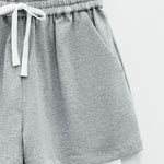 Shorts con elastico e coulisse ESS250292 GRIGIO ELEH 