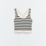 Top cropped a righe SSEM5002 FANTASIA RIGHE ELEH 