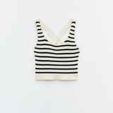 Top cropped a righe SSEM5002 FANTASIA RIGHE ELEH 