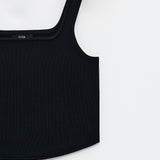 Top cropped SSEM5008 NERO ELEH 