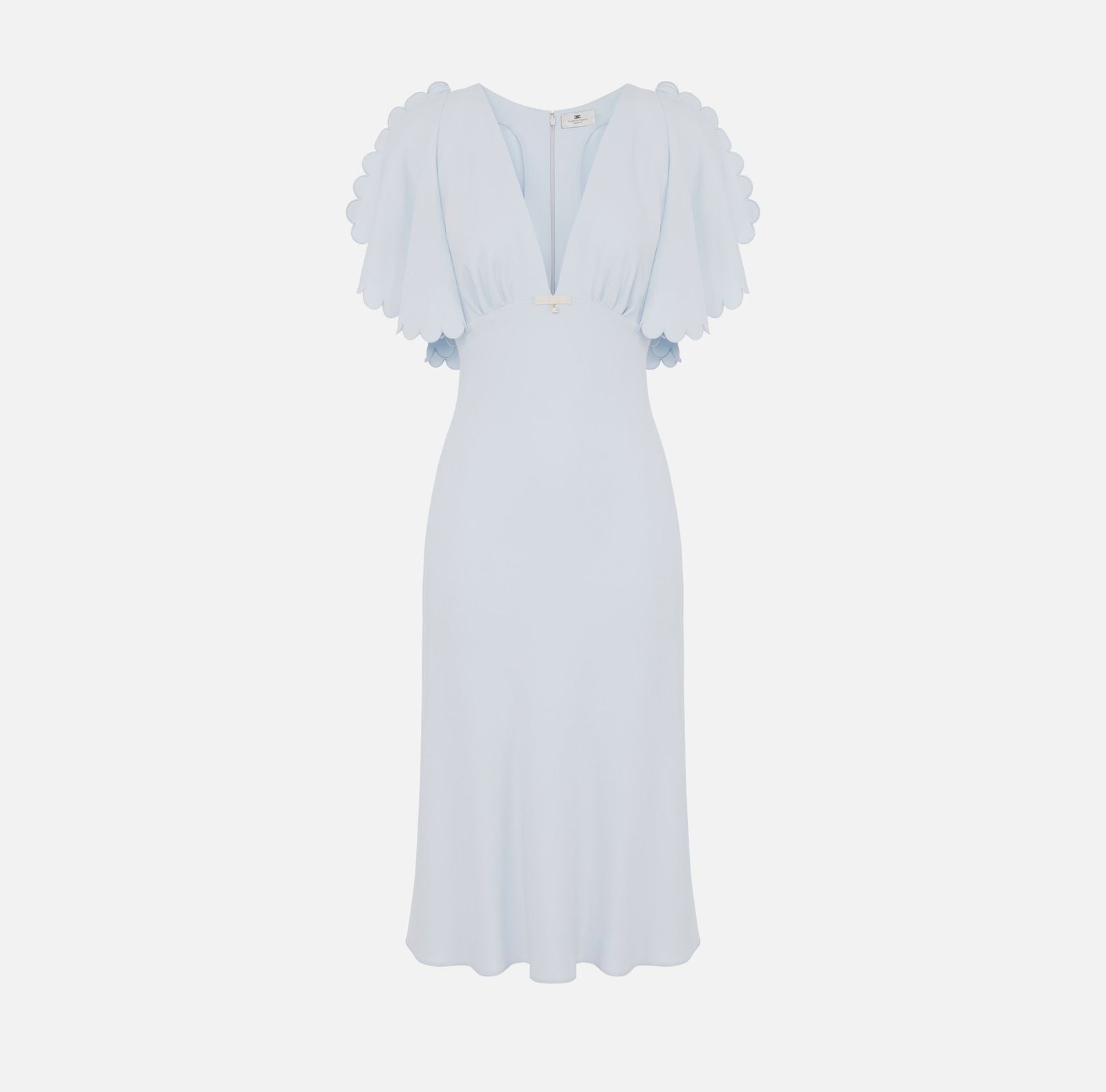 Abito con smerlo ricamato - Elisabetta Franchi AB76852E2 A28 ELISABETTA FRANCHI 