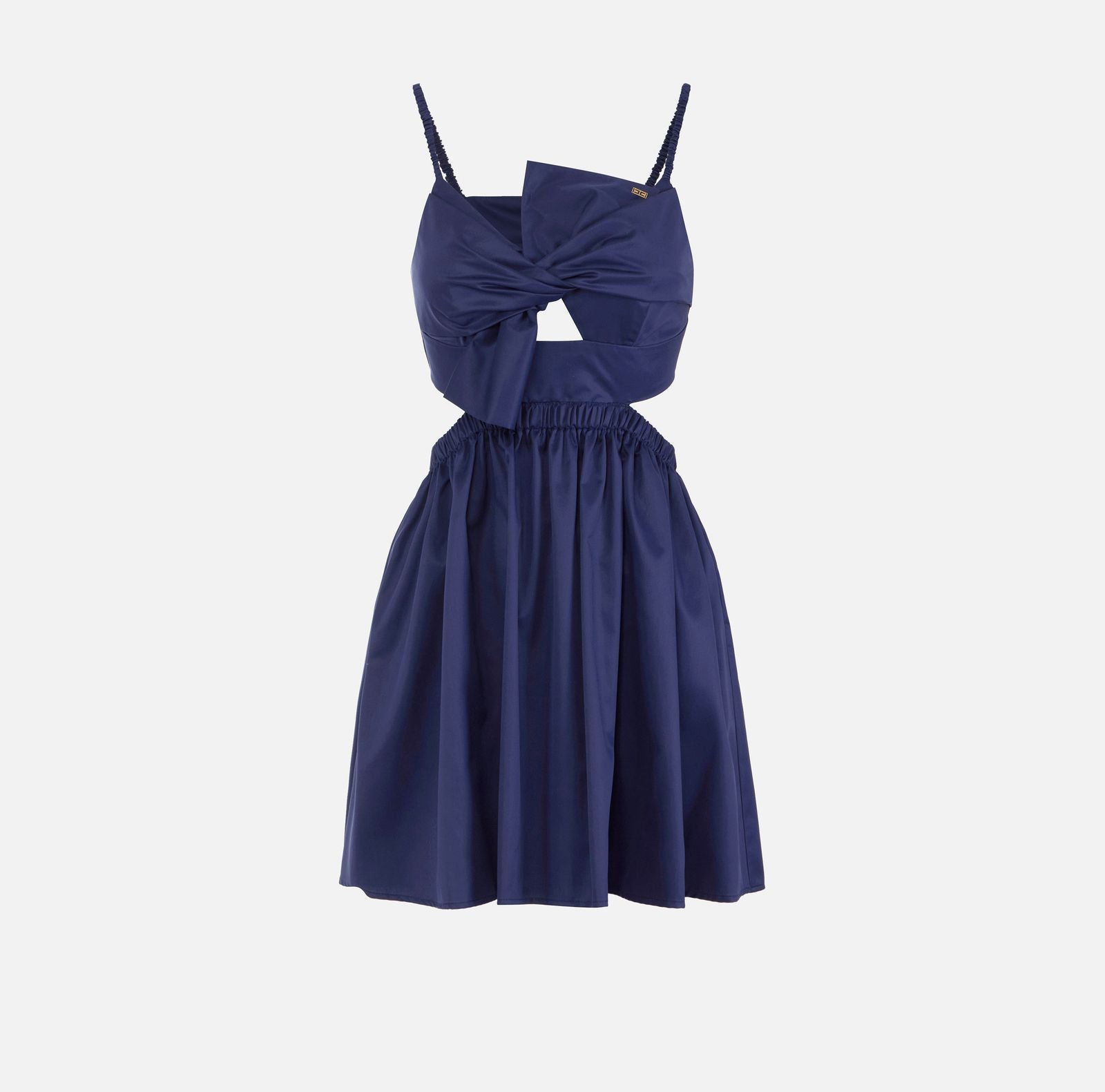 Abito in popeline con fiocco - Elisabetta Franchi AB84152E2 DC8 ELISABETTA FRANCHI 