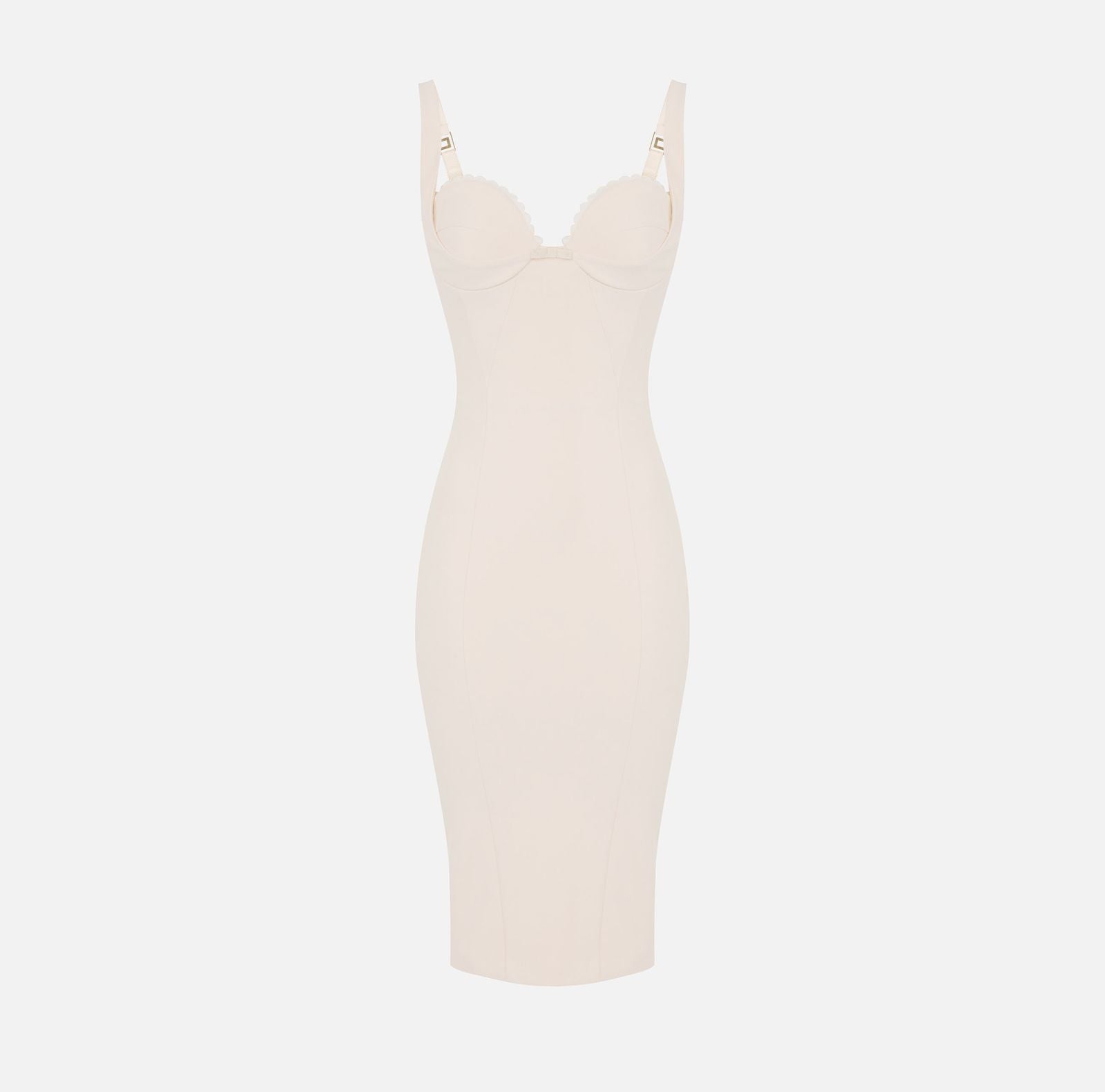Abito con smerlo ricamato - Elisabetta Franchi AB85052E2 193 ELISABETTA FRANCHI 