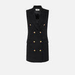 Abito in misto lino - Elisabetta Franchi AB85352E3 110 ELISABETTA FRANCHI 
