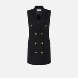 Abito in misto lino - Elisabetta Franchi AB85352E3 110 ELISABETTA FRANCHI 