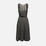 Abito midi con micro rouches - Elisabetta Franchi AM49S51E2 685 ELISABETTA FRANCHI 