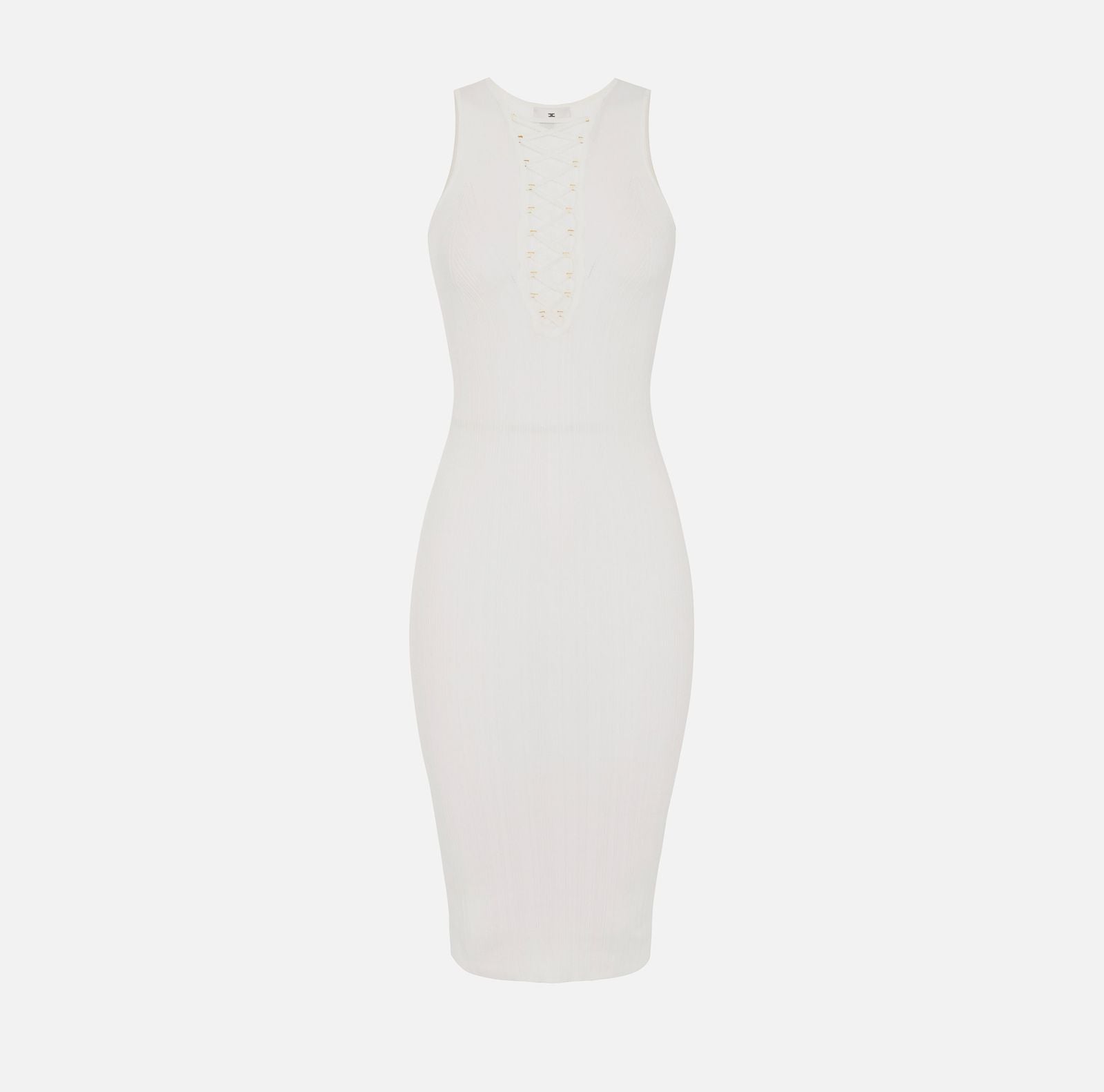 Abito con lacci criss-cross - Elisabetta Franchi AM55B52E1 360 ELISABETTA FRANCHI 