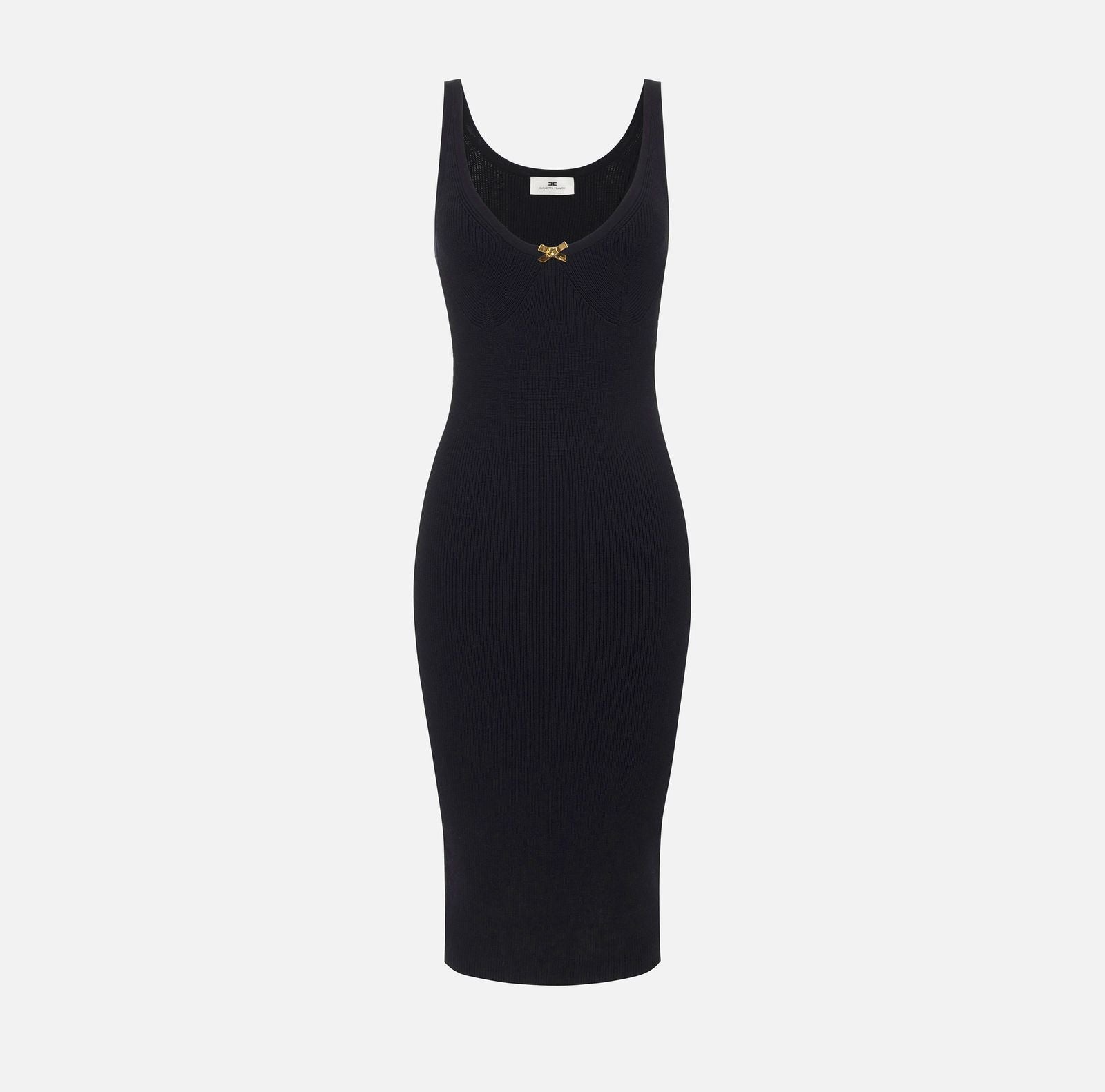 Abito con tulle - Elisabetta Franchi AM62S51E1 110 ELISABETTA FRANCHI 