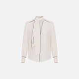 Camicia con sciarpa - Elisabetta Franchi CA10451E2 E84 ELISABETTA FRANCHI 
