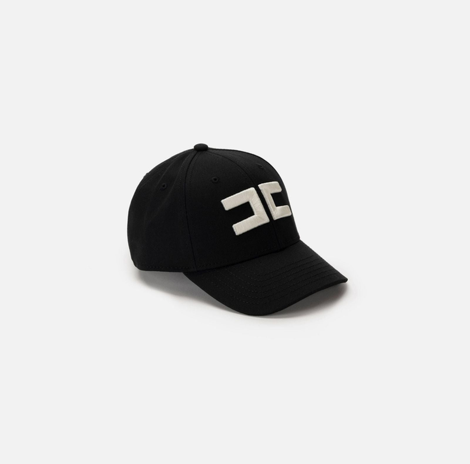 Cappello baseball in canvas - Elisabetta Franchi CL06F51E2 110 ELISABETTA FRANCHI 