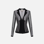 Giacca in tulle - Elisabetta Franchi GI13452E2 110 ELISABETTA FRANCHI 