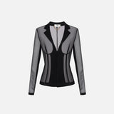 Giacca in tulle - Elisabetta Franchi GI13452E2 110 ELISABETTA FRANCHI 