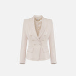 Giacca con dettagli in raso - Elisabetta Franchi GI14251E2 193 ELISABETTA FRANCHI 