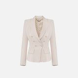 Giacca con dettagli in raso - Elisabetta Franchi GI14251E2 193 ELISABETTA FRANCHI 