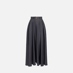 Gonna in raso con cintura - Elisabetta Franchi GO09851E2 DC3 ELISABETTA FRANCHI 