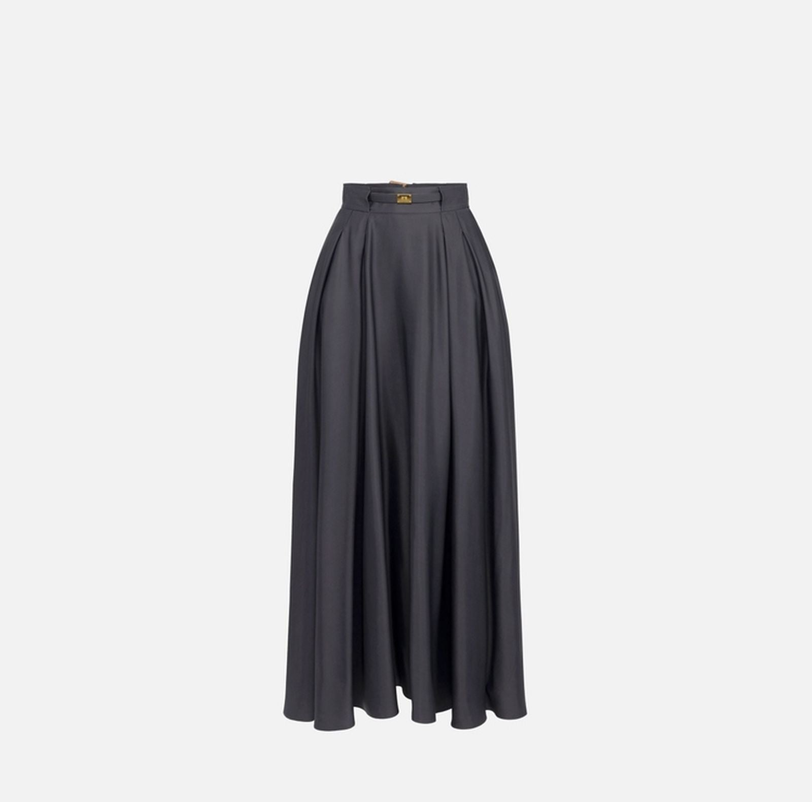 Gonna in raso con cintura - Elisabetta Franchi GO09851E2 DC3 ELISABETTA FRANCHI 