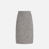 Gonna in diamond tweed - Elisabetta Franchi GO11252E2 306 ELISABETTA FRANCHI 