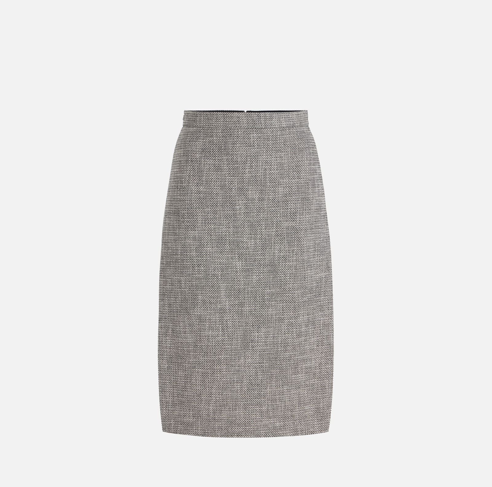 Gonna in diamond tweed - Elisabetta Franchi GO11252E2 306 ELISABETTA FRANCHI 