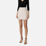 Gonna con dettagli piping - Elisabetta Franchi GOT0351E2 E84 ELISABETTA FRANCHI 