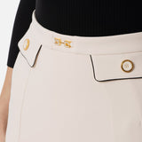 Gonna con dettagli piping - Elisabetta Franchi GOT0351E2 E84 ELISABETTA FRANCHI 