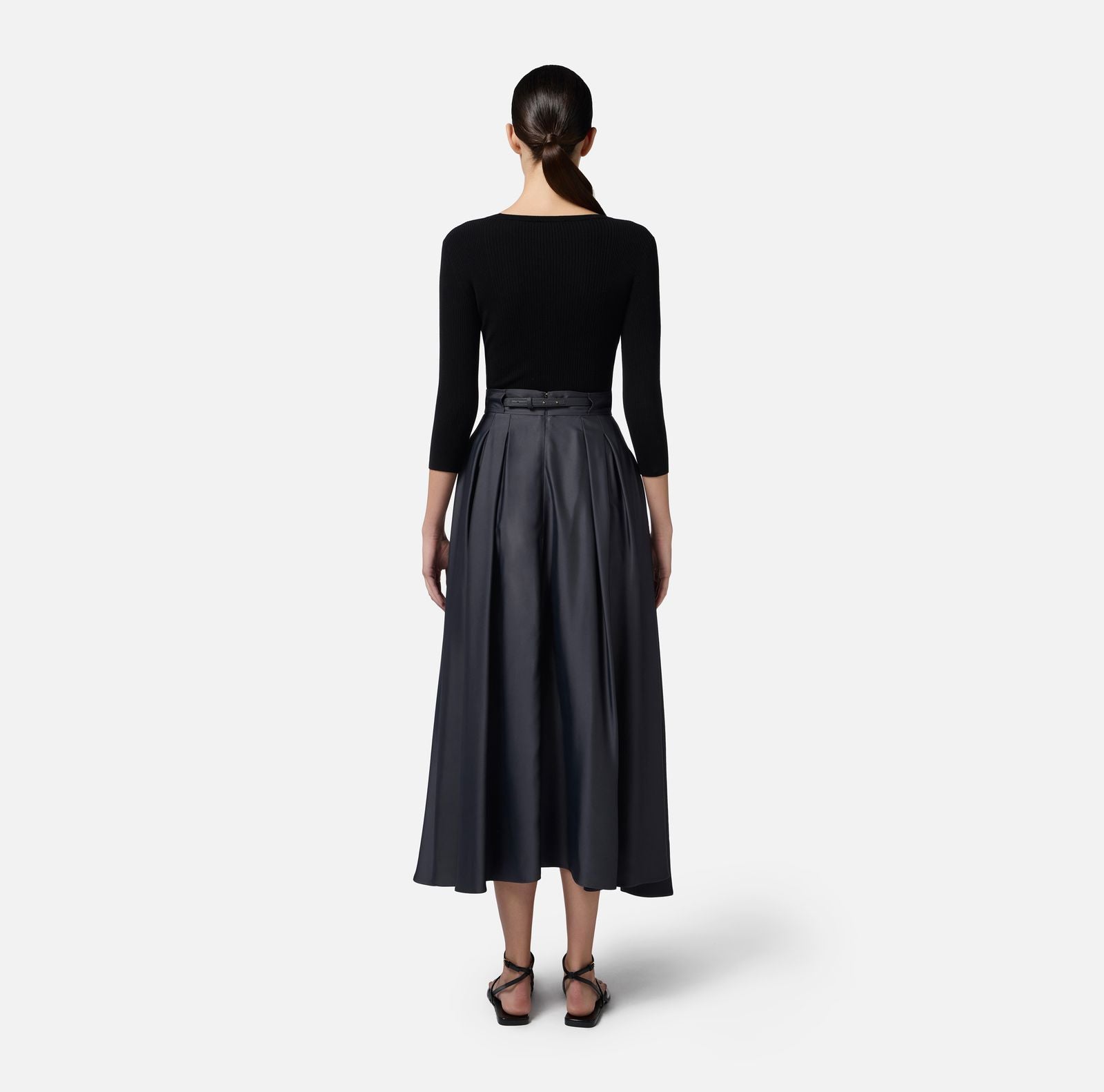 Maglia in misto seta - Elisabetta Franchi MK62B51E2 110 ELISABETTA FRANCHI 