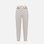 Pantalone con stampa losanghe - Elisabetta Franchi PAS7151E2 E84 ELISABETTA FRANCHI 