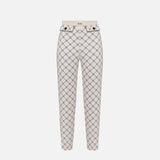Pantalone con stampa losanghe - Elisabetta Franchi PAS7151E2 E84 ELISABETTA FRANCHI 