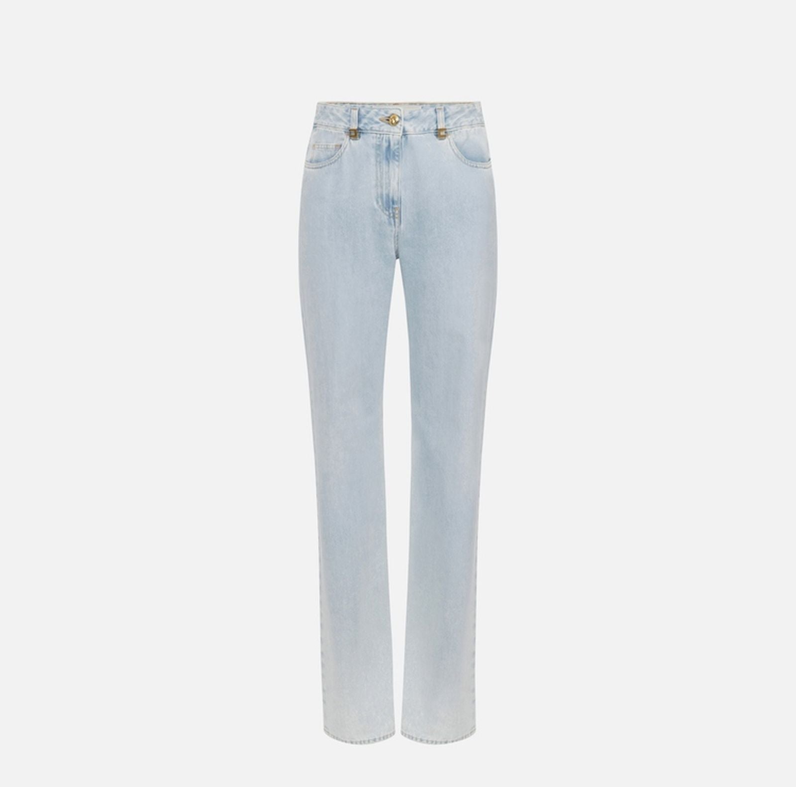 Jeans a palazzo con dettaglio logo - Elisabetta Franchi PJ94I51E2 192 ELISABETTA FRANCHI 