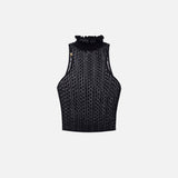 Top in punto pizzo - Elisabetta Franchi TK34T51E2 110 ELISABETTA FRANCHI 