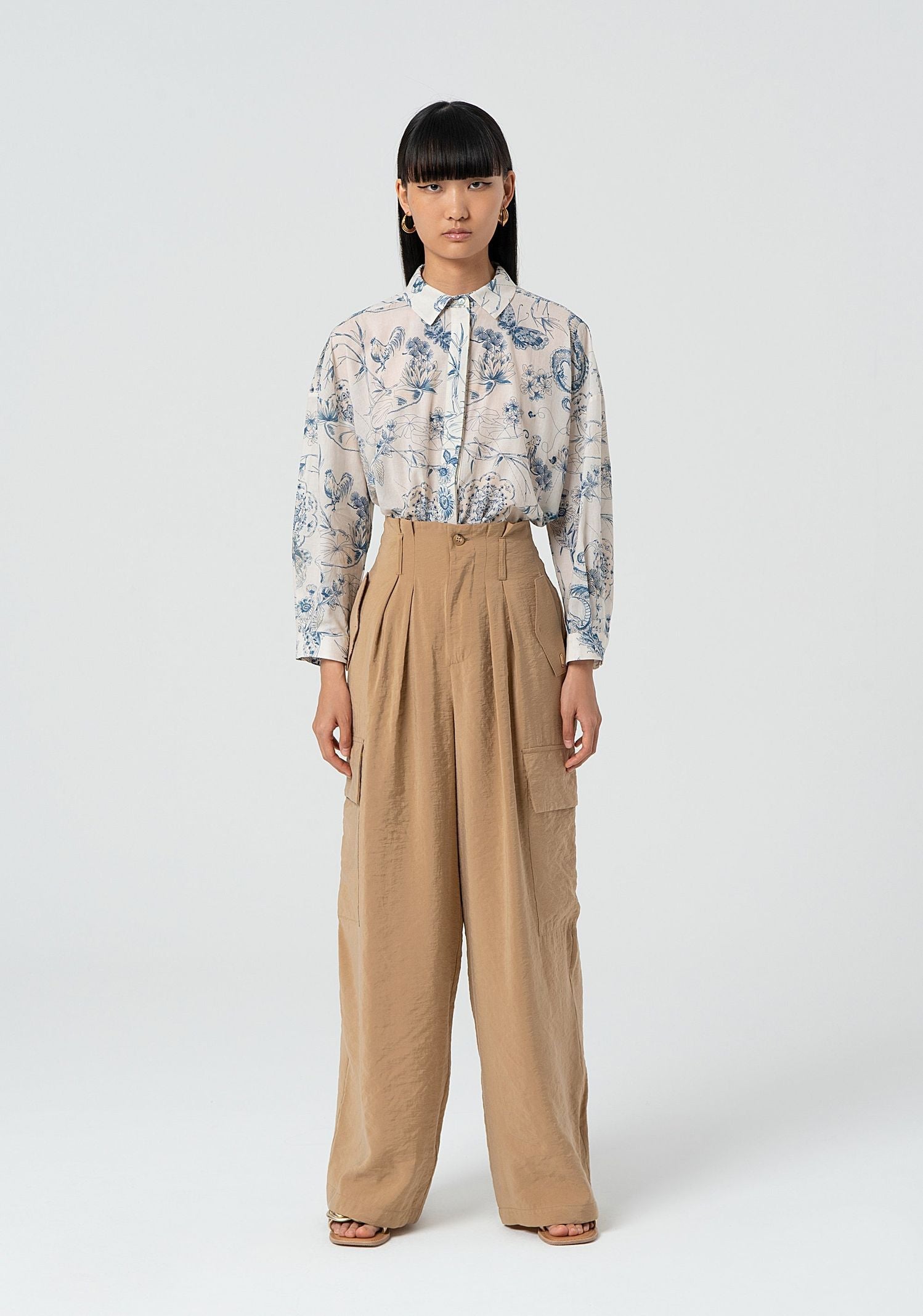 Pantalone wide leg in fluido modal - Fracomina FJ25SVC002W49401 050 FRACOMINA 