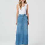 Gonna in denim con lavaggio medio - Fracomina FP25SG5006D46202 258 FRACOMINA 