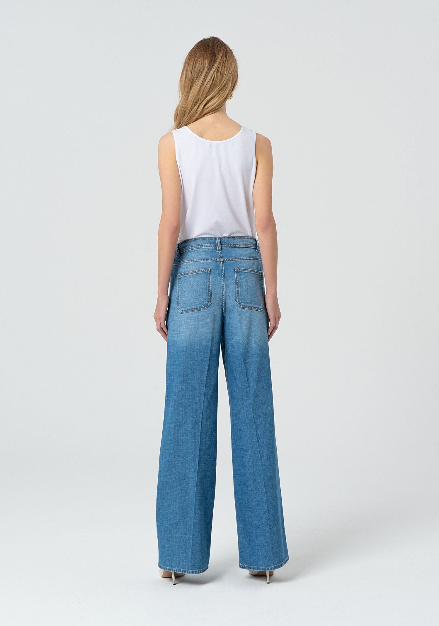 Jeans a palazzo con coulisse - Fracomina FP25SV2005D46202 258 FRACOMINA 
