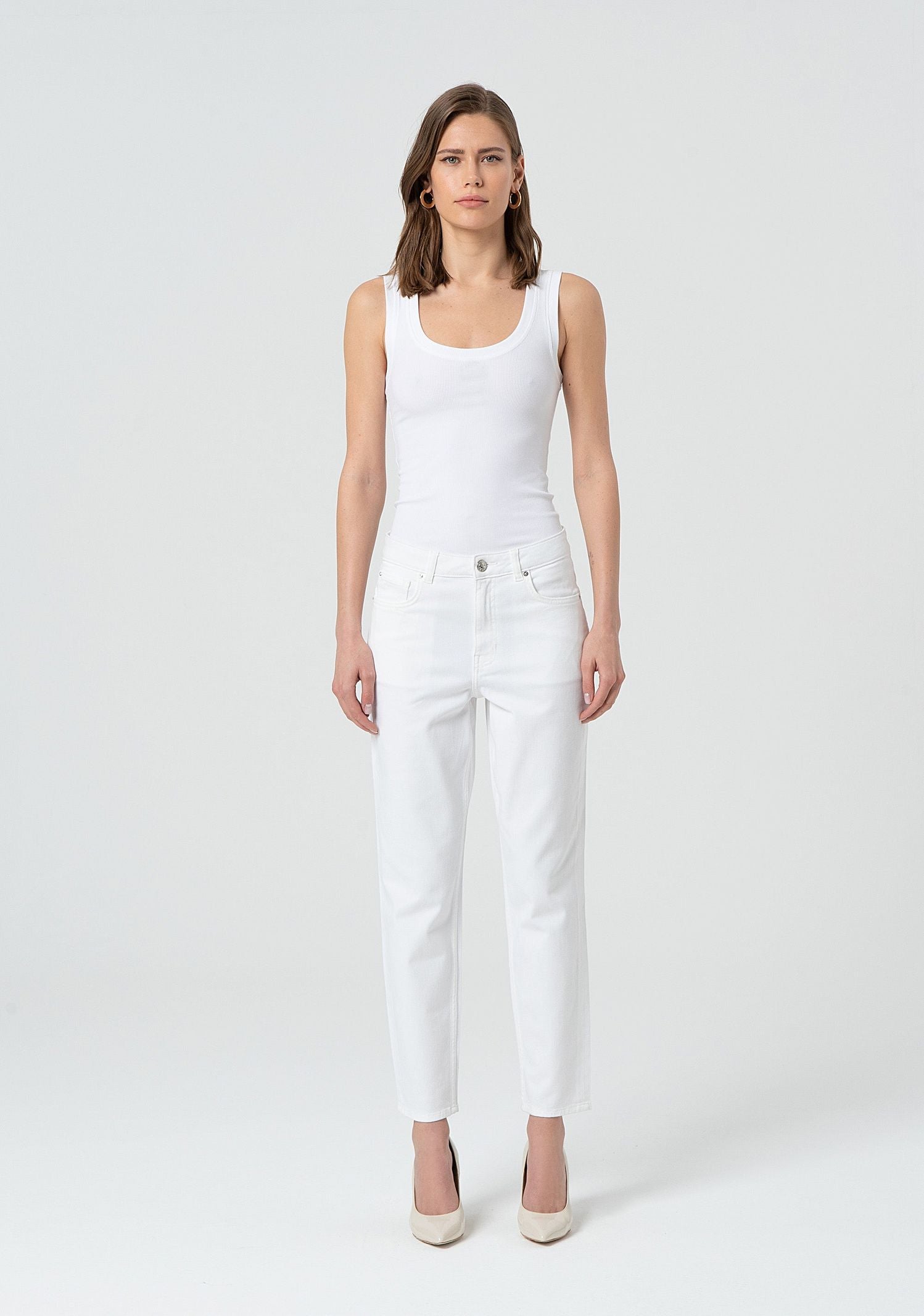 Jeans carrot mom fit in bull FP25SVD005W77001 278 FRACOMINA 