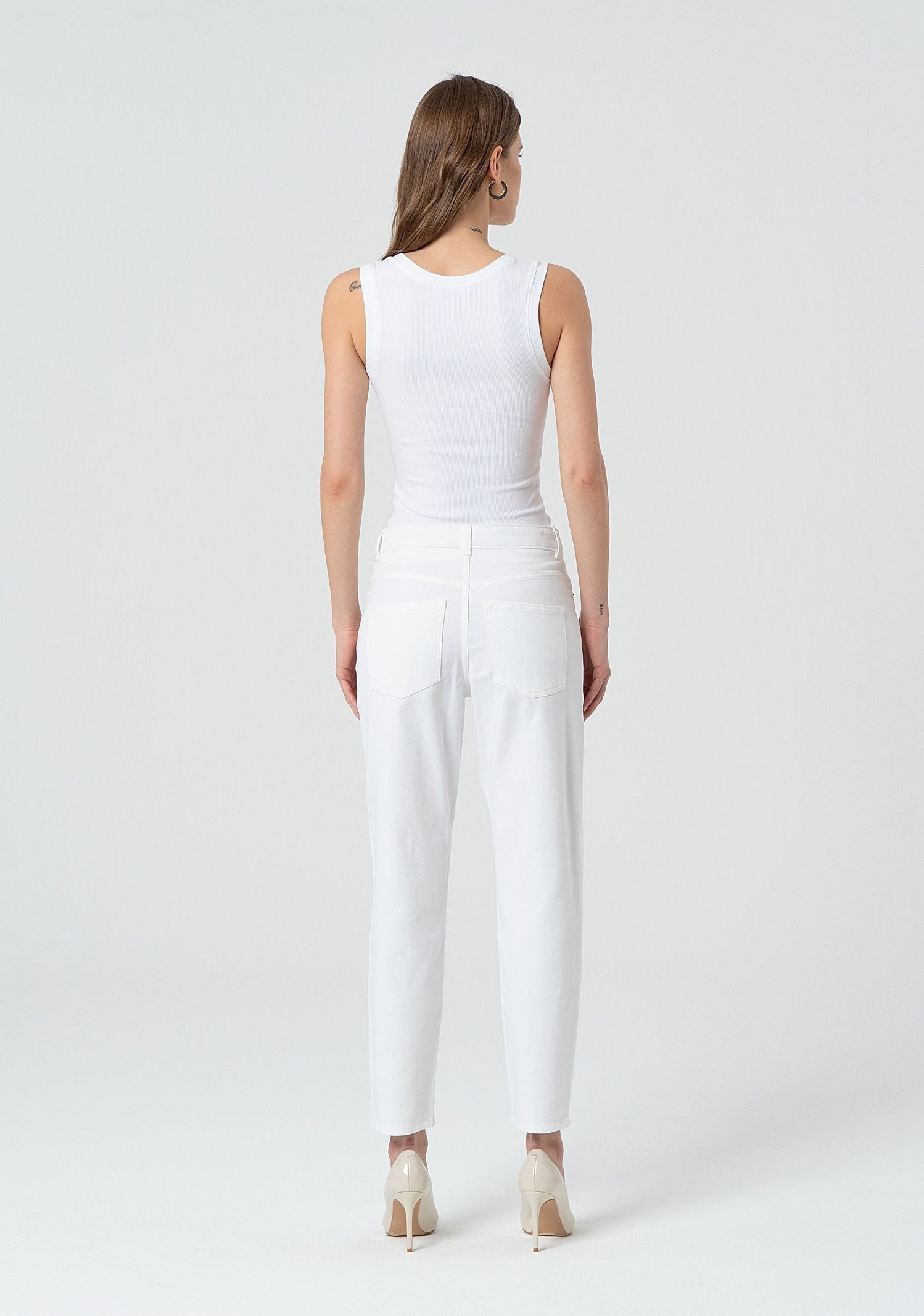 Jeans carrot mom fit in bull FP25SVD005W77001 278 FRACOMINA 