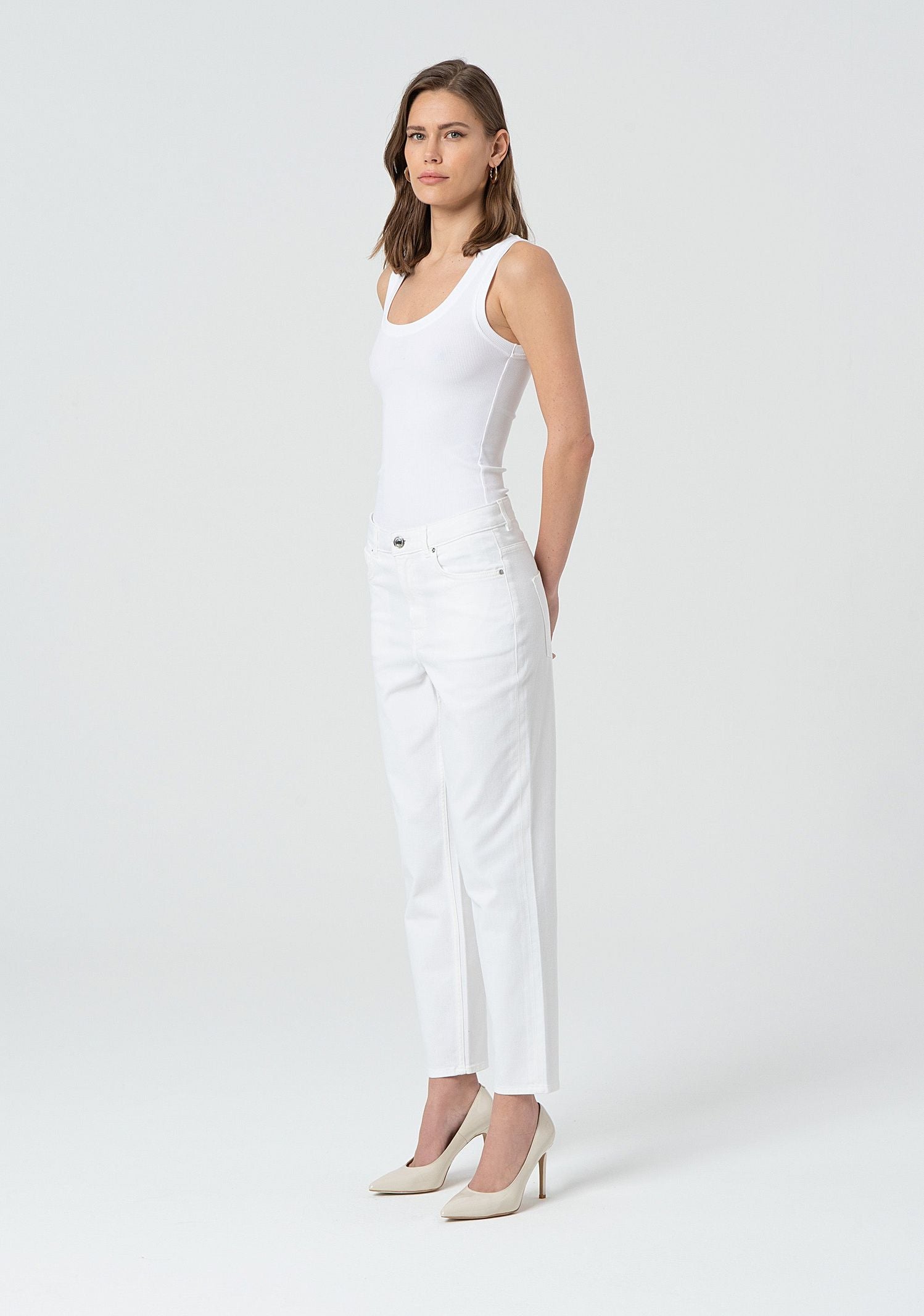 Jeans carrot mom fit in bull FP25SVD005W77001 278 FRACOMINA 