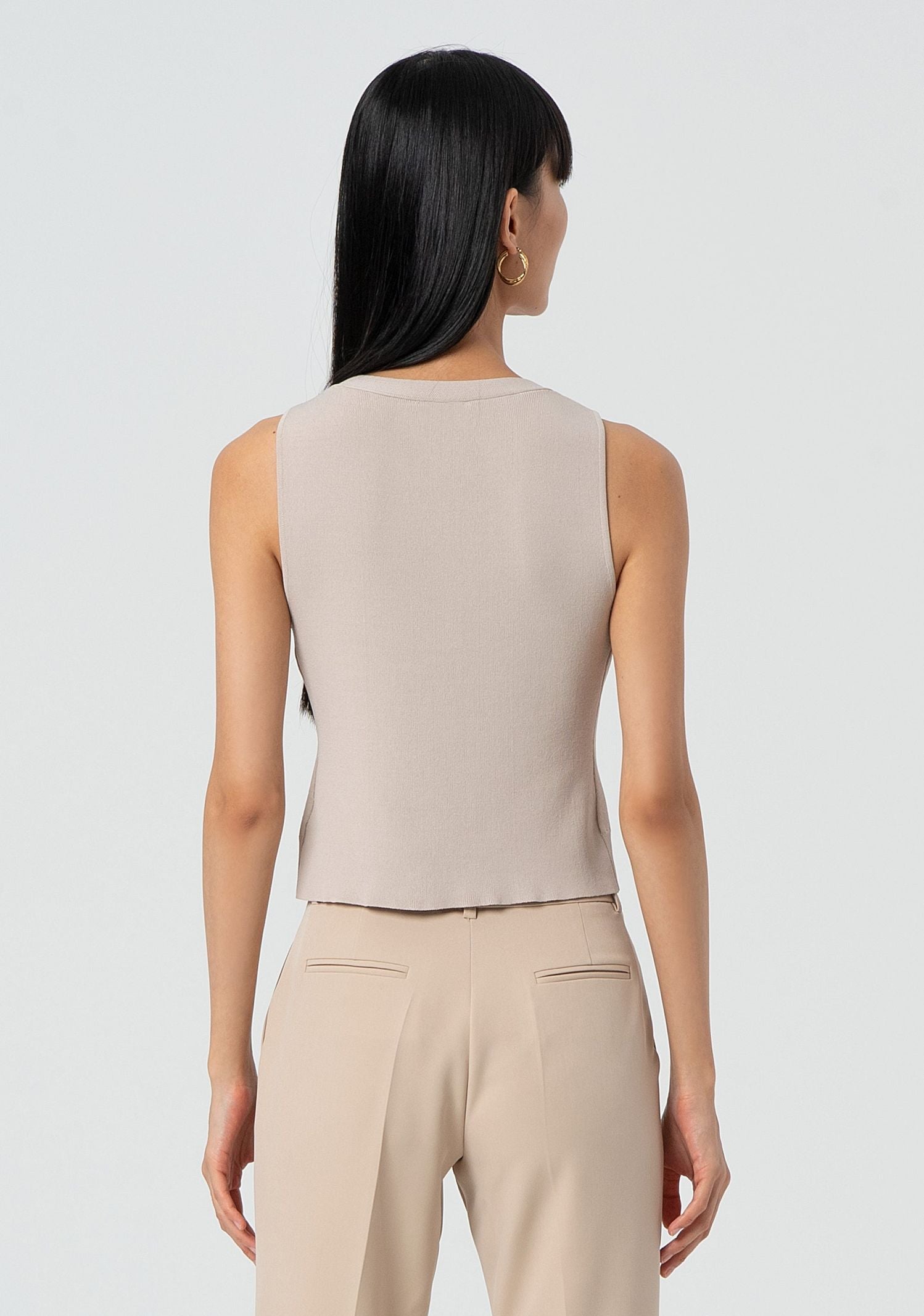 Gilet aderente in maglia FR25SJ5011K41601 208 FRACOMINA 