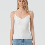 Top a canotta con strass FR25ST4006K410J9 108 FRACOMINA 