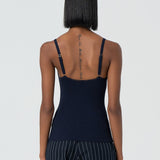 Top a canotta con strass FR25ST4006K410J9 117 FRACOMINA 