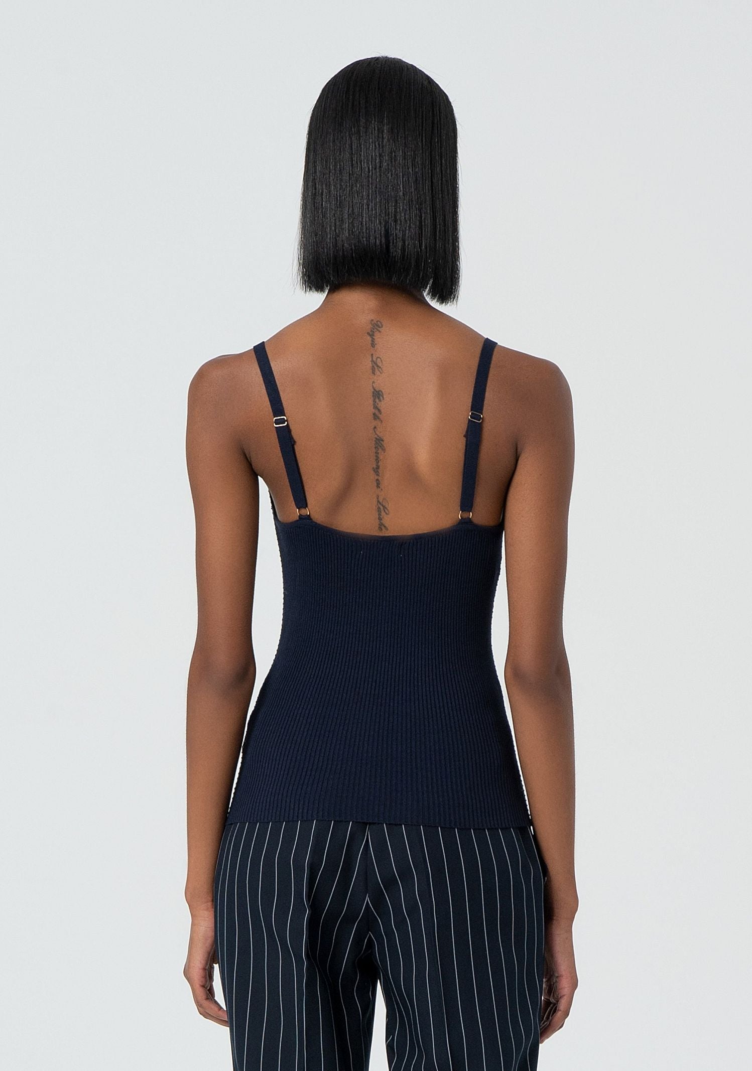 Top a canotta con strass FR25ST4006K410J9 117 FRACOMINA 