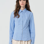Camicia in popeline a righe FR25ST6001W520N8 M02 FRACOMINA 
