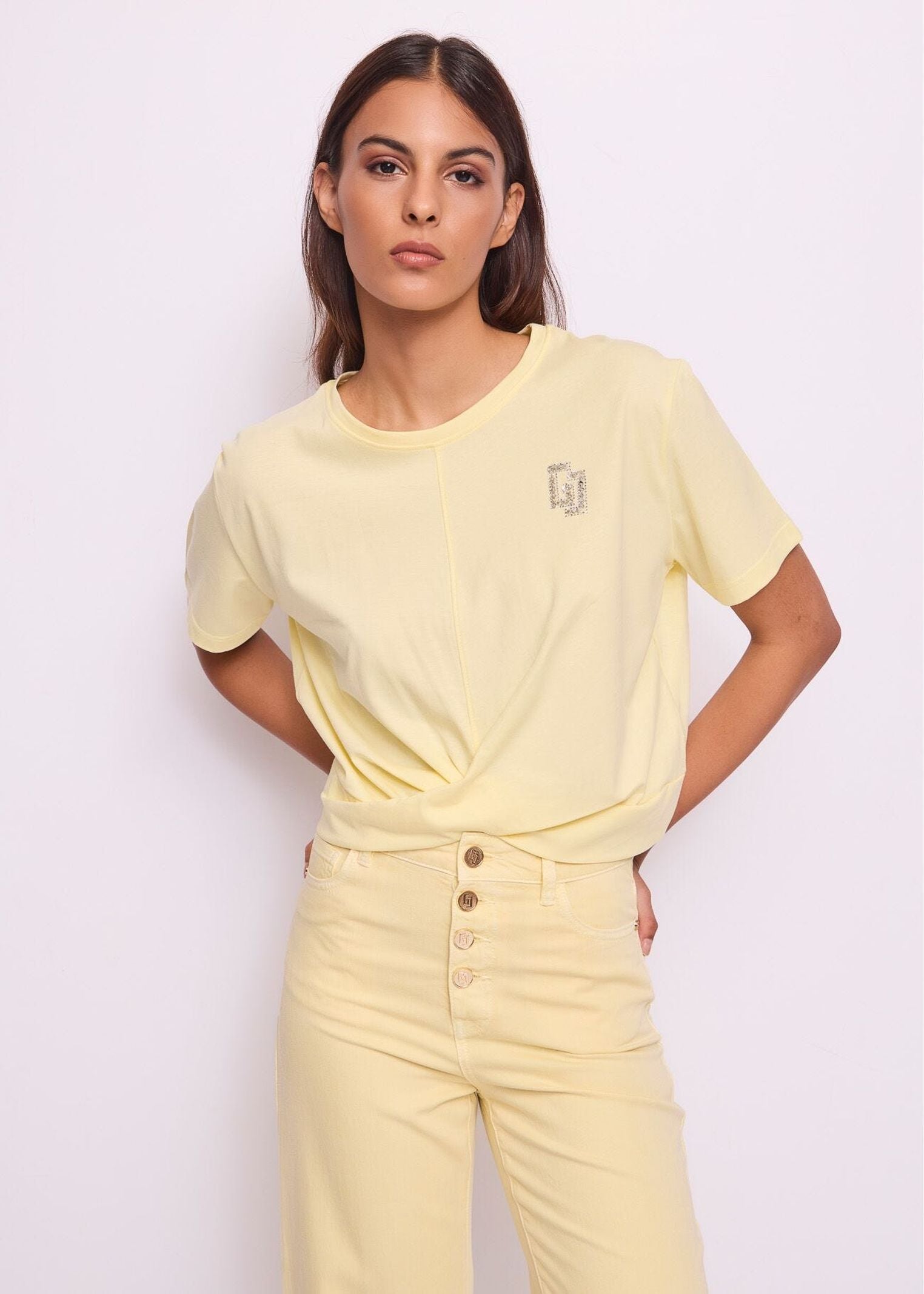 T-shirt con nodo 511BD64023 2722 GAUDI' 