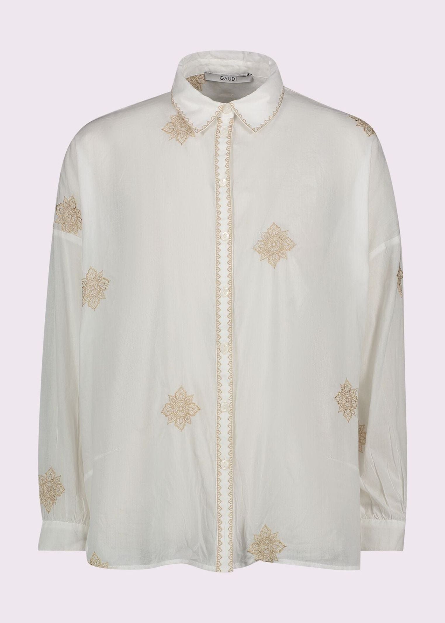 Camicia con ricami dorati - Gaudi 511FD45001 51100901 GAUDI' 