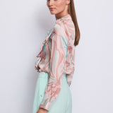 Camicia rouches satinata - Gaudi 511FD45004 51103801 GAUDI' 