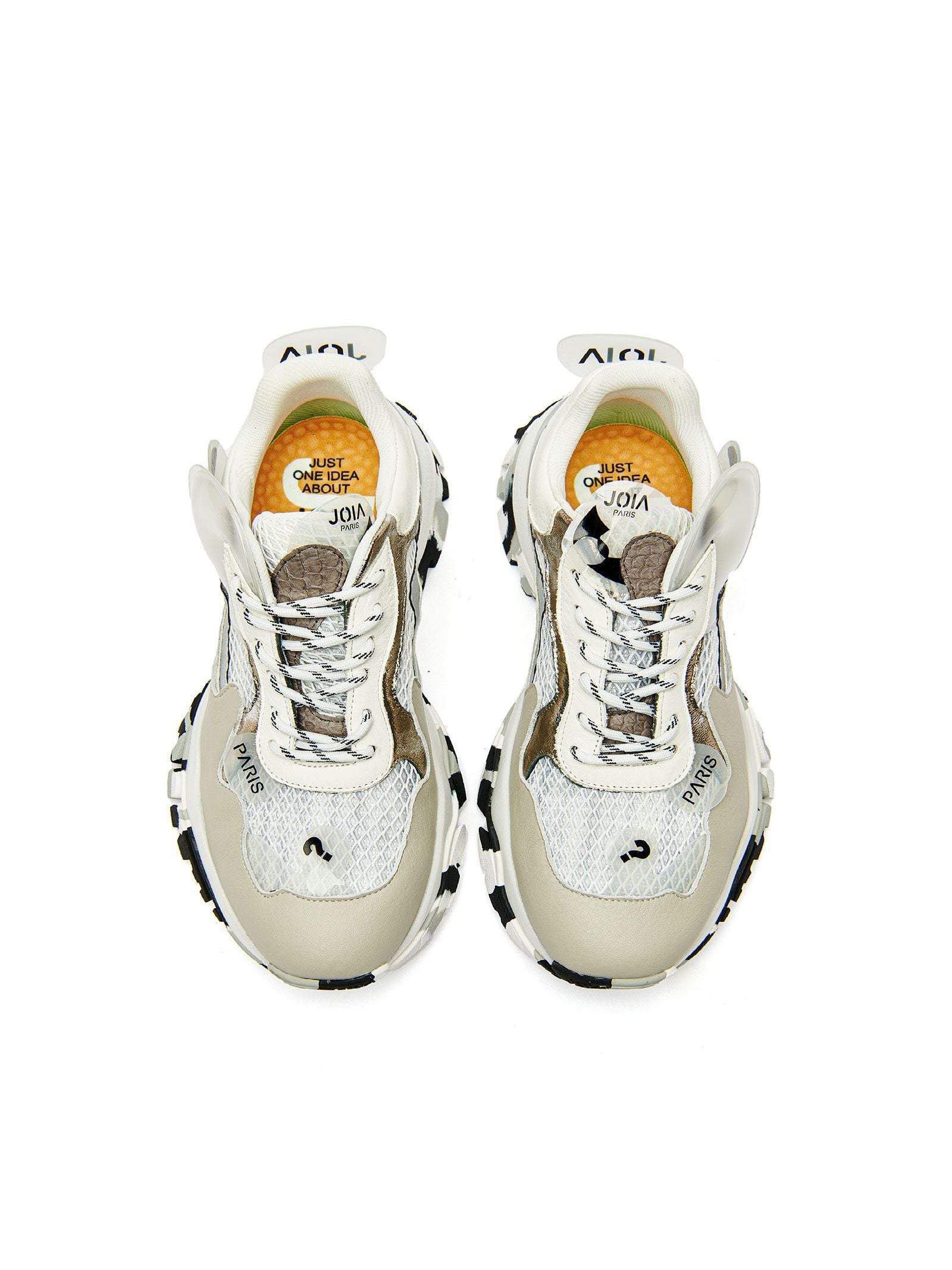 Sneakers bianco e grigio F033A0103 03 JOIAPARIS 