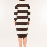 Cardigan lungo a righe - Kontatto 3M0536C V160 KONTATTO 