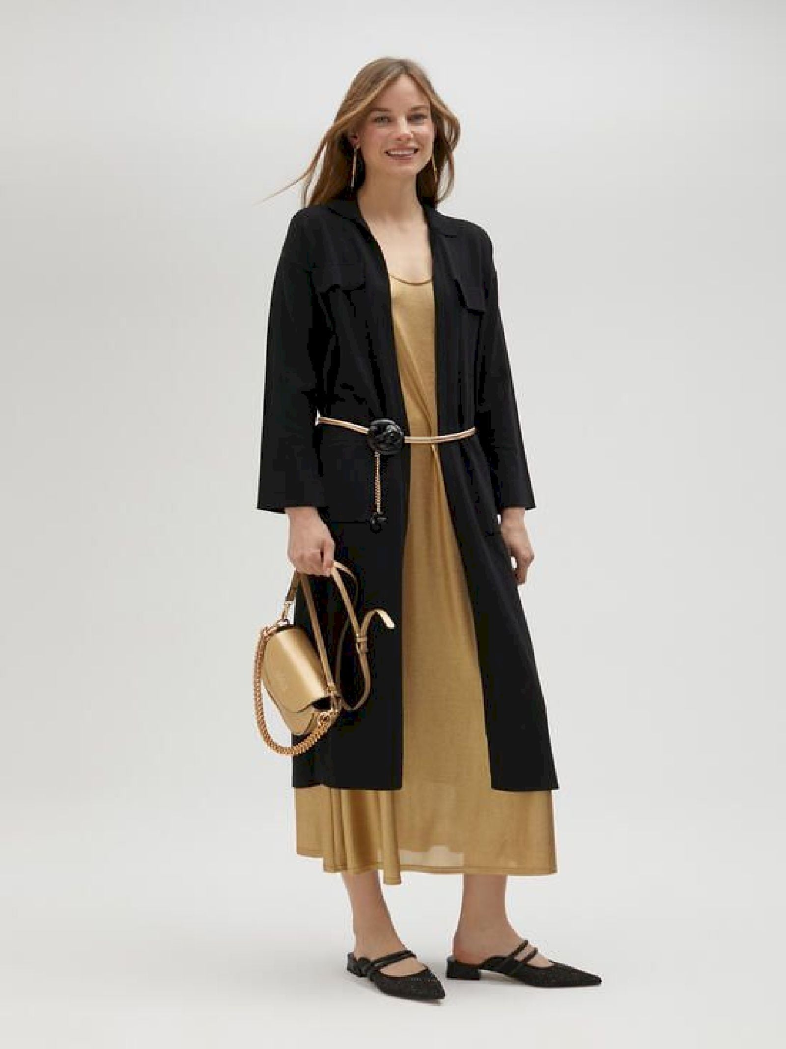 Cardigan lungo in maglia LS2511014 00N LOLA 