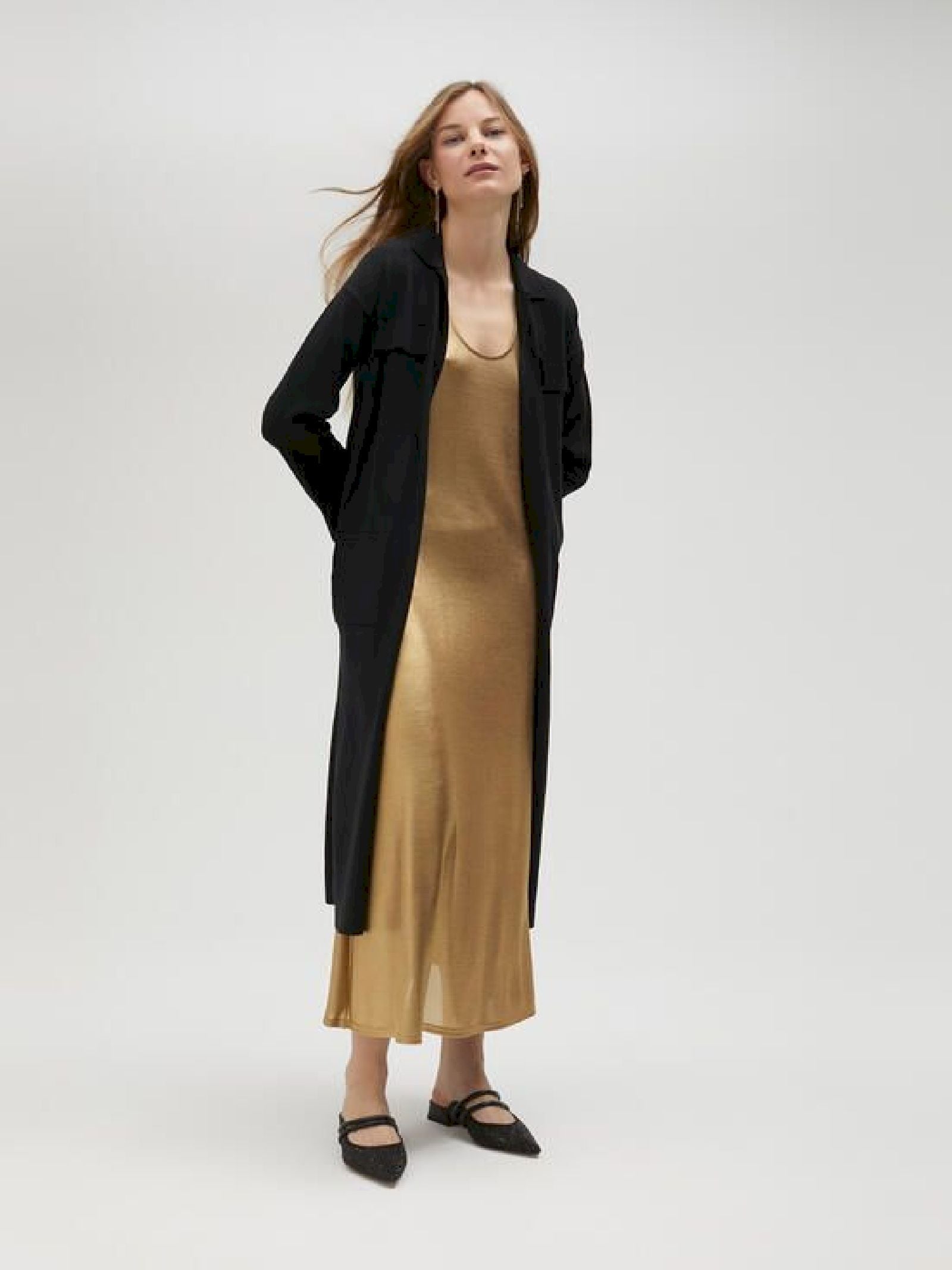 Cardigan lungo in maglia LS2511014 00N LOLA 